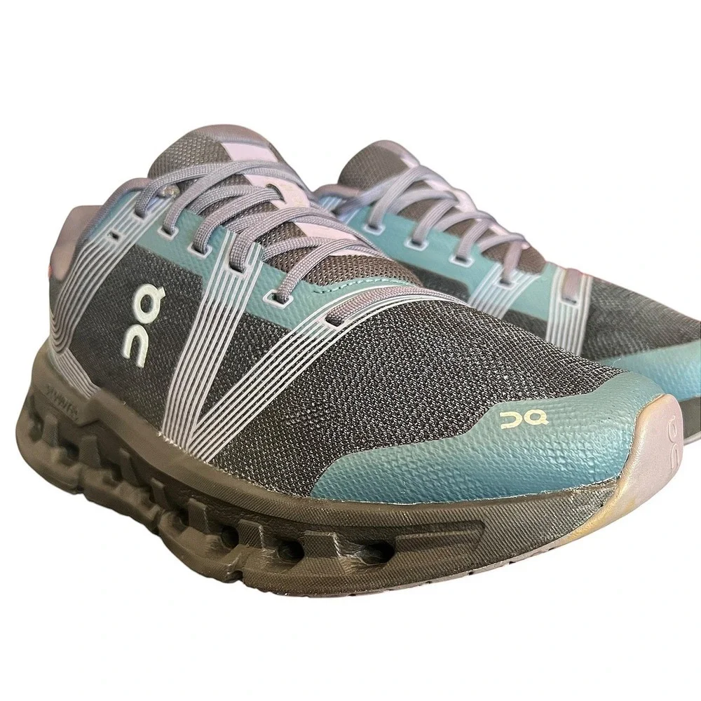 On Cloudstratus Womens 8.5 Magnet Mineral Grey Blue Running Shoes 55.98087